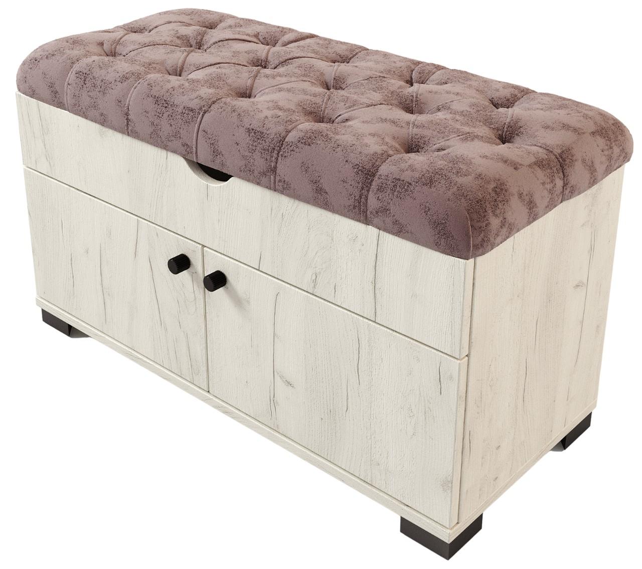 Dulap pentru incaltaminte ML Mobila ML-10 Stejar Kraft Alb