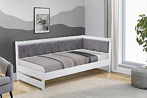 Pat copii Mix-Mebli Lili 90x200 Alb