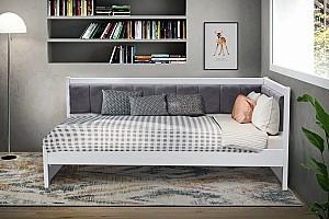 Pat copii Mix-Mebli Lili 90x200 Alb