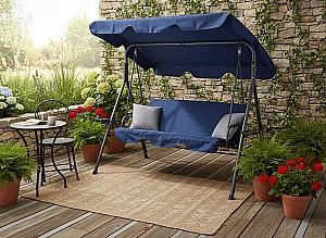 Leagan balansoar Chomik 170x118x153 cm KRE9696 Albastru