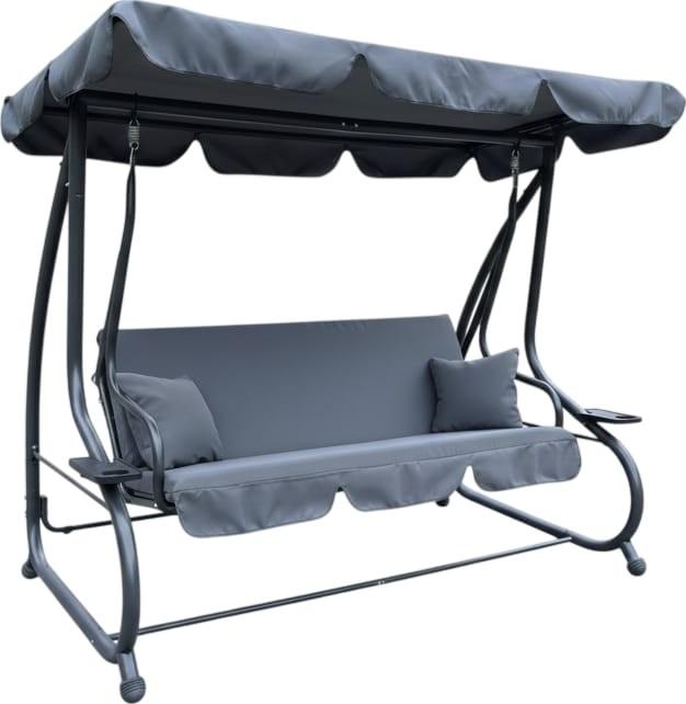 Leagan balansoar Chomik 210x120x170 cm (cu funcție de șezlong) KRE3101 Antracit