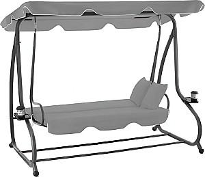 Leagan balansoar Chomik 210x120x170 cm (cu funcție de șezlong) KRE9771 Gri