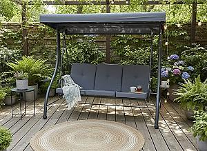 Leagan balansoar Chomik 194x120x174 cm (cu funcție de șezlong) KRE3156 Antracit