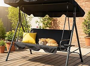 Leagan balansoar Chomik 170x118x153 cm KRE9689 Negru