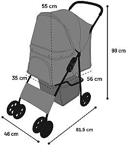 Transportator de caini Flamingo Black (519574)