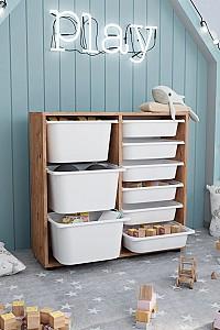 Cos pentru jucarii Bofigo 12-09-02 Pine/White