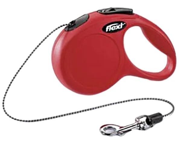 Ham pentru caini Beeztees FLEXI NEW Classic Cord S red 8m (756721)