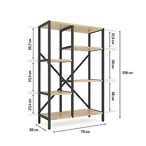 Etajera Nex Loft Cascade Antracit (Gri)/Stejar Artisan (Bej)