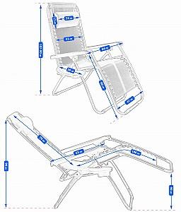 Sezlong Jumi OM-282049 Bluemarin