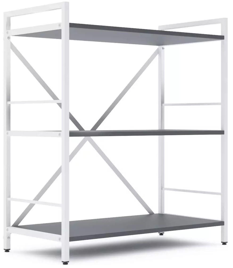 Etajera Nex Loft Alb/Antracit (Gri)