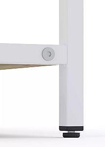 Etajera Nex Loft Alb/Stejar Artisan (Maro)