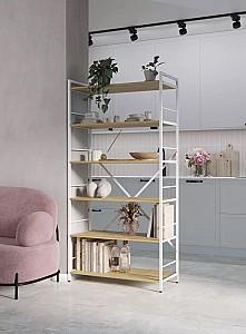 Etajera Nex Loft Alb/Stejar Artisan (Maro)