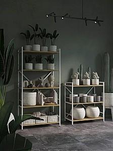 Etajera Nex Loft Alb/Stejar Artisan (Maro)