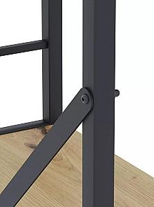 Etajera Nex Loft Antracit (Gri)/Stejar Artisan (Maro) 4 rafturi