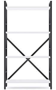 Etajera Nex Loft Antracit (Gri)/Alb 4 rafturi