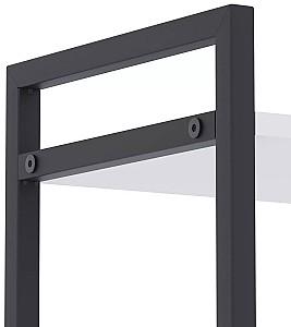 Etajera Nex Loft Antracit (Gri)/Alb 4 rafturi