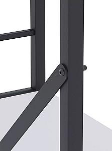 Etajera Nex Loft Antracit (Gri)/Alb 4 rafturi