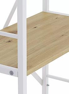 Etajera Nex Loft Alb/Stejar Artisan (Maro) 5 rafturi