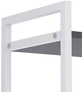 Etajera Nex Loft Alb/Antracit (Gri) 5 rafturi