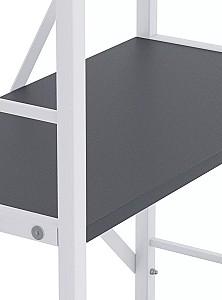 Etajera Nex Loft Alb/Antracit (Gri) 5 rafturi