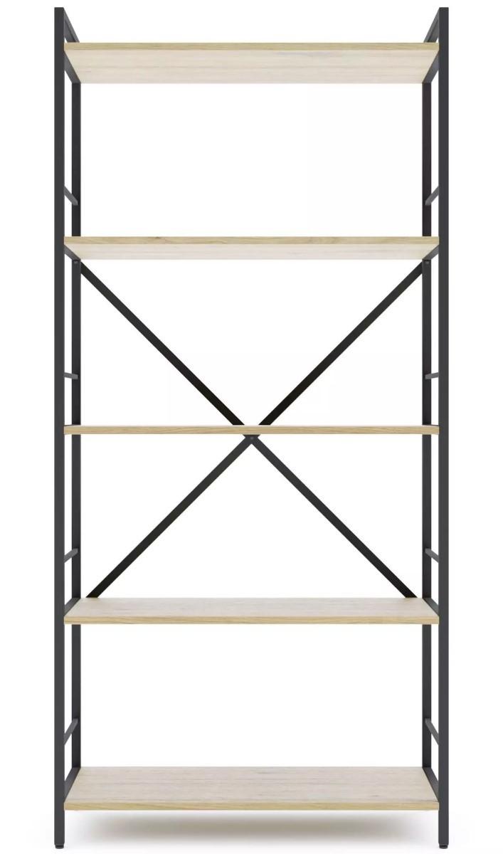 Etajera Nex Loft Antracit (Gri)/Stejar Artisan (Maro) 5 rafturi