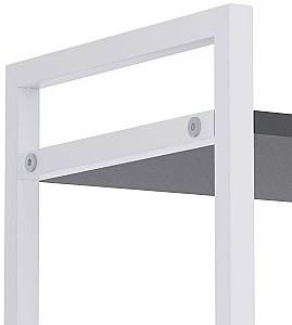 Etajera Nex Loft Alb/Antracit (Gri) 6 rafturi