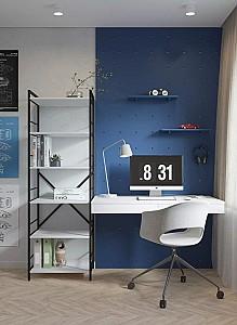 Etajera Nex Loft Antracit (Gri)/Alb 6 rafturi