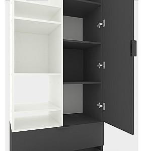 Dulap Nex Home A001L Alb/Antracit (Gri)