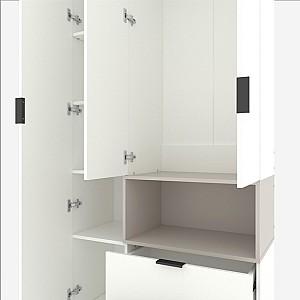 Dulap Nex Home A002R Alb/Cashmere (Bej)