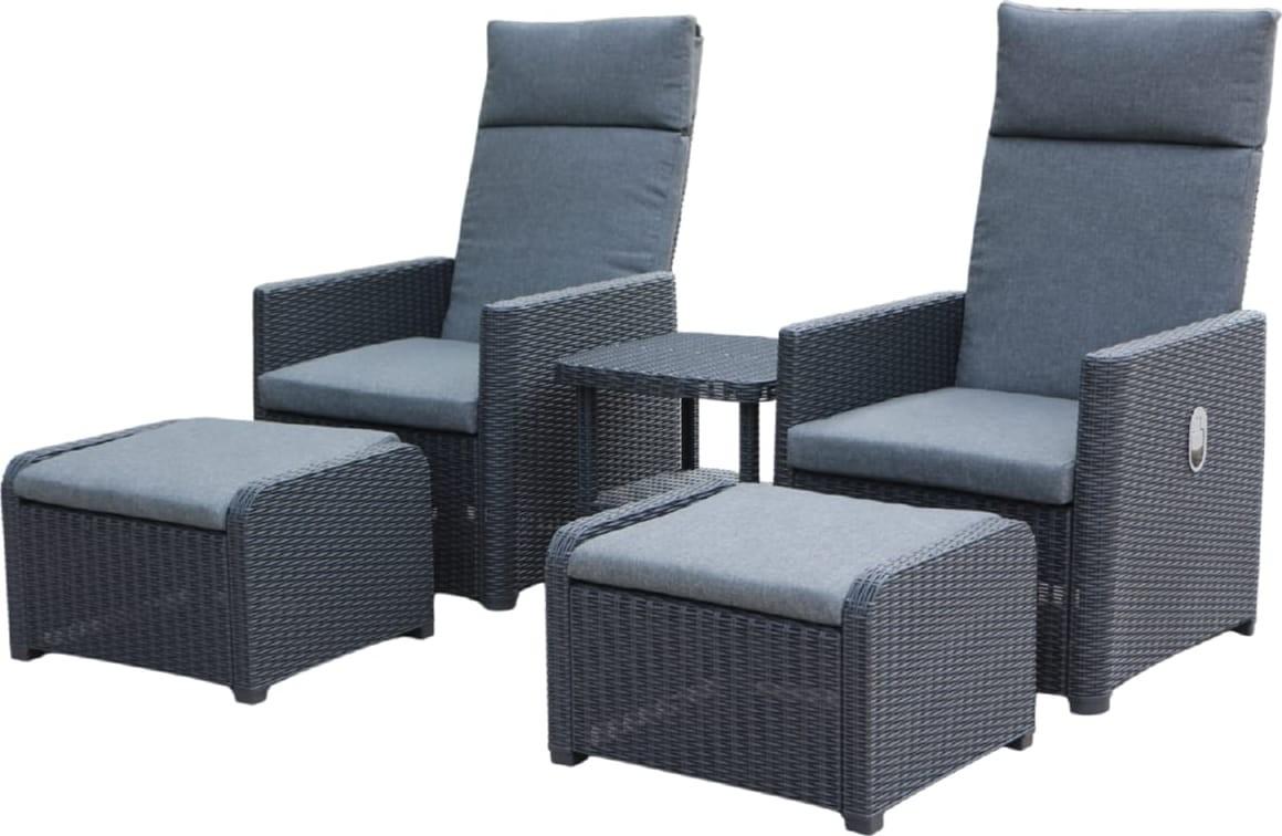 Set mobila de gradina GardenLine ZUM6430 Antracit