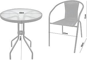 Set mobila de gradina GardenLine NEO5252KPL