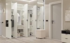 Dulap Nex Home A015R Alb/Antracit (Gri)