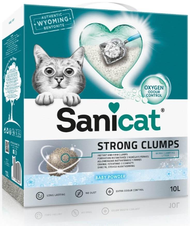 Asternut pentru litiere Sanicat Strong Clumps 10L