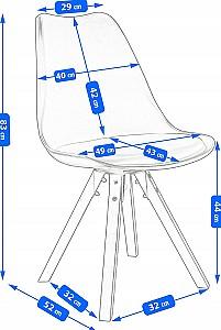 Scaun Jumi Saida SD-324183 Negru