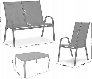 Set mobila de gradina GardenLine NEO6397 (Black)