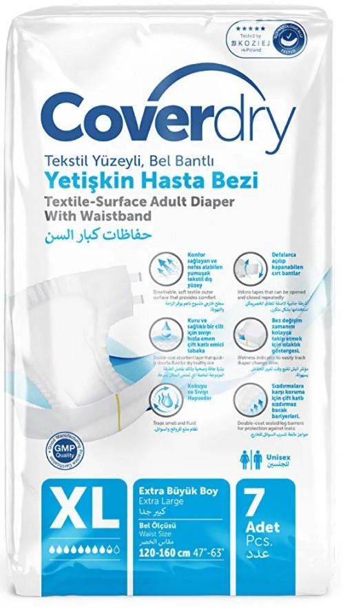 Scutece pentru maturi Coverdry Eco Pack X-Large 120-160cm (7pcs)