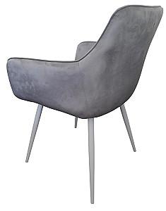 Scaun Kroll DC2-005 Velur Light Grey(Gri Deschis)/White(Alb)