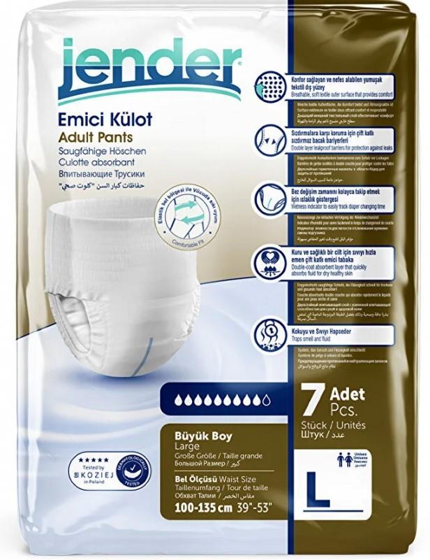 Scutece pentru maturi Jender Eco Pack Large 110-135cm (7pcs)