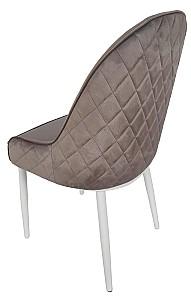 Scaun Kroll DC2-003 Light Grey Velvet/White