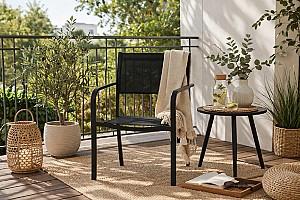 Scaun terasa GardenLine ANH6128 Negru