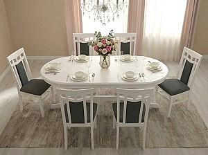 Masa Fabrik Home Elegance (Ovala) Alb