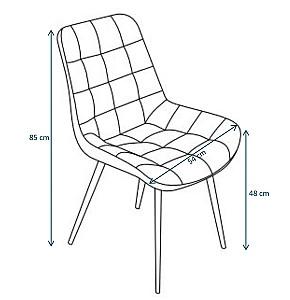 Scaun Sonmez Crown Negru