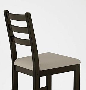 Scaun IKEA Lerhamn Black-Brown Vittaryd-Beige