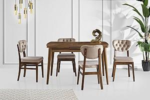 Scaun Necoline Elma  Bej / Nuc (Maro)