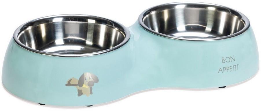 Bol de hrana pentru caini Beeztees Droppy Green 350 ml