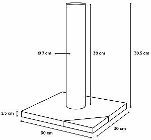 Ansamblu pentru pisici Flamingo Rex Grey S