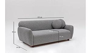 Canapea Trendy Eddy 3locuri Gri Deschis