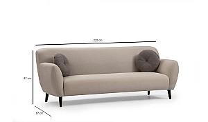 Canapea Trendy Enna 3locuri Bej