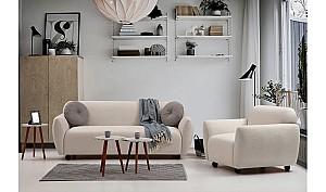 Canapea Trendy Eddy 3locuri Crema