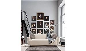 Canapea Trendy Eddy 3locuri Crema